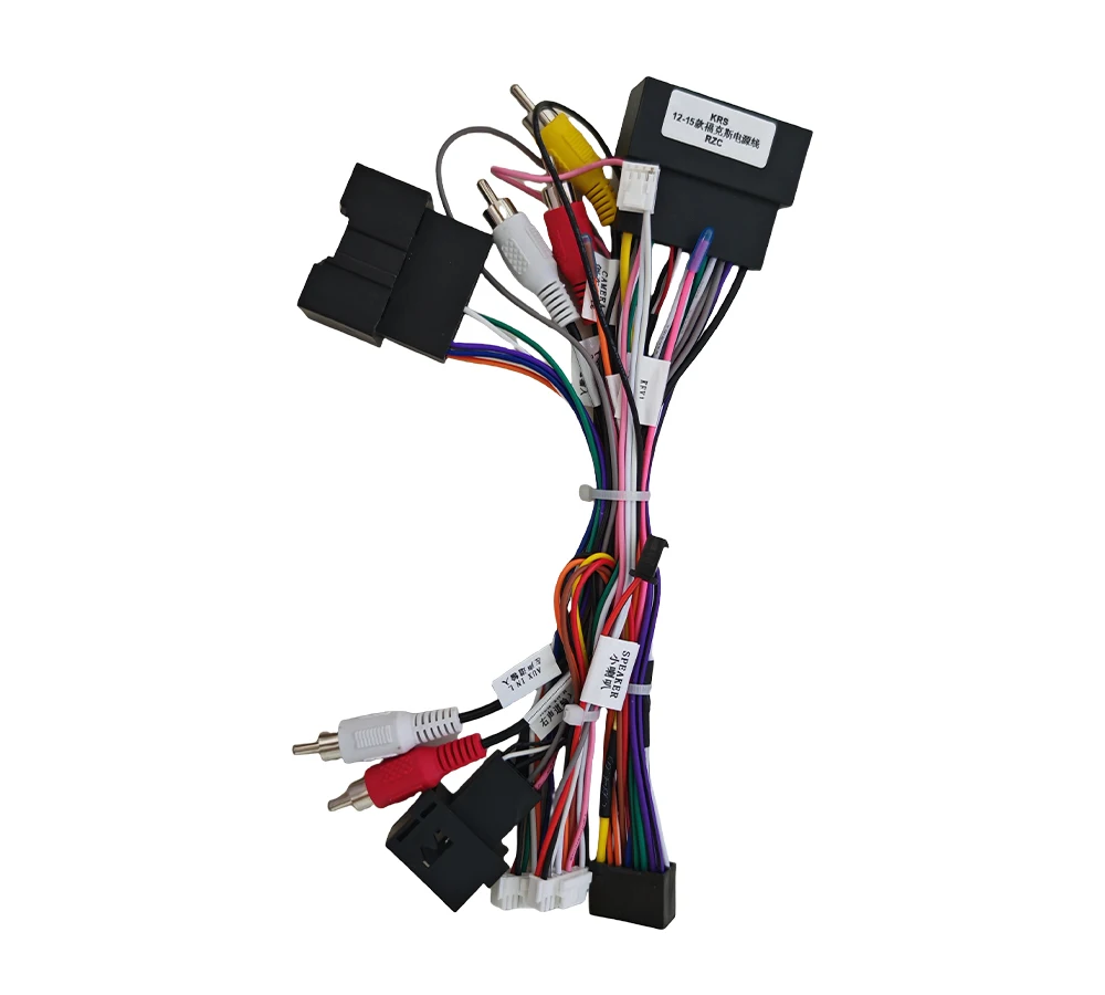 Car 16pin Wiring Harness Adapter Canbus Box Decoder Android Radio Power Cable For Ford Kuga Escape Ecosport Fiesta Ranger 2014