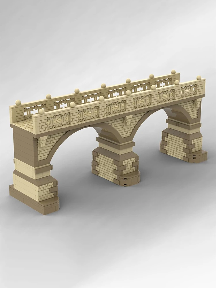 الإبداعية المخصصة MOC مدينة بنة عصر النهضة جسر نموذج الأطفال التعليمية DIY تجميع لعبة الطوب مجموعة هدية عيد ميلاد #2