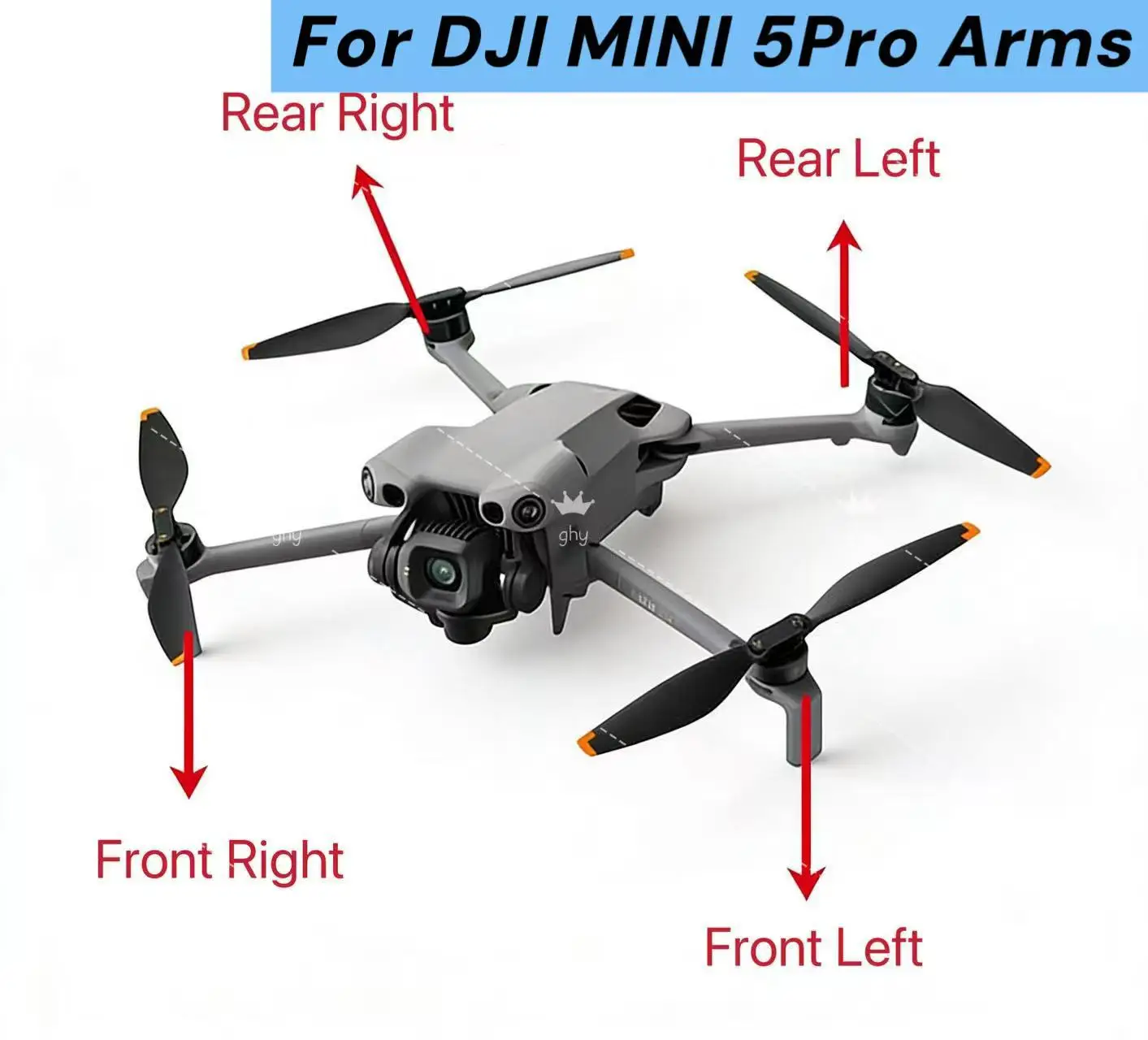 

Original DJI MINI 5 Pro Drone Front Rear Left Right Arm Replacement Parts High Quality