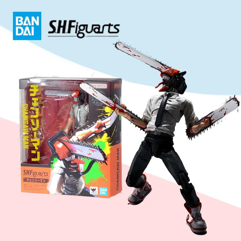 

Bandai Original BOX S.H.Figuarts SHF Chainsaw Man Denji full action pvc figure anime model kit finished toy gift for children