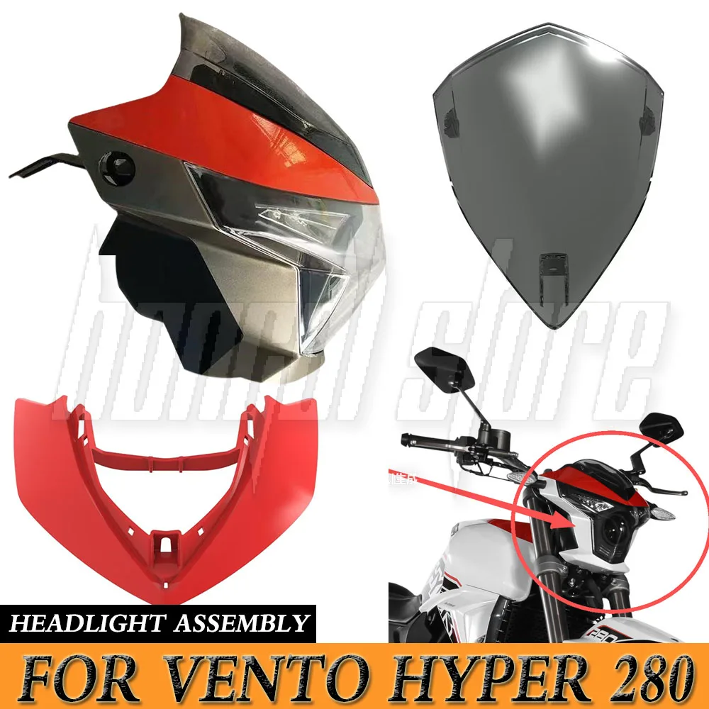 Accesorios de motocicleta, conjunto de faros originales, cubierta decorativa para Vento Hyper 280 Hyper280 280Hyper