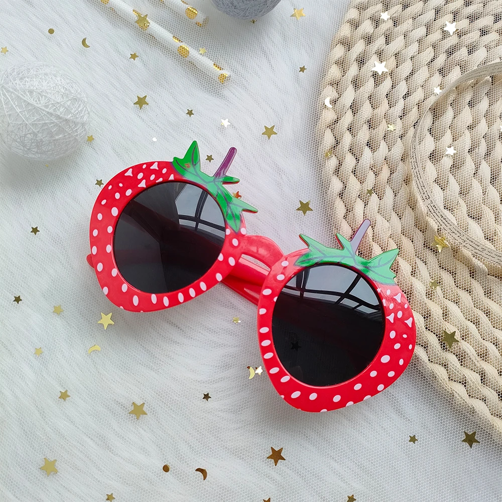 1pc Hawaii Party Sunglasses Summer Beach Pool Party Kid Favors Ice Cream Cone Shaped Eye Glasses Costume Photo Selfie Props