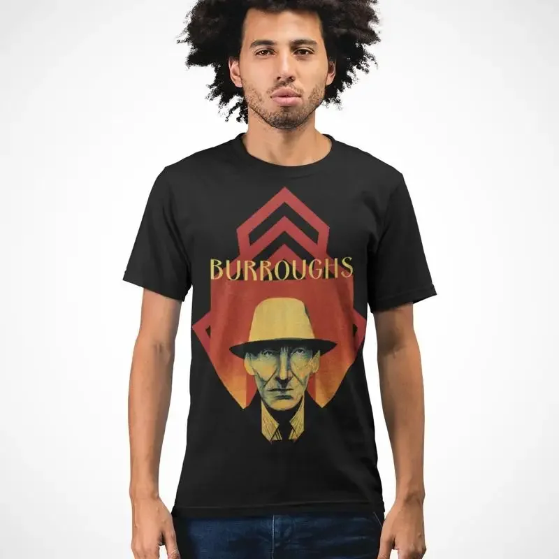 William S Burroughs Art Deco T Shirt gift poeT author writer for reader