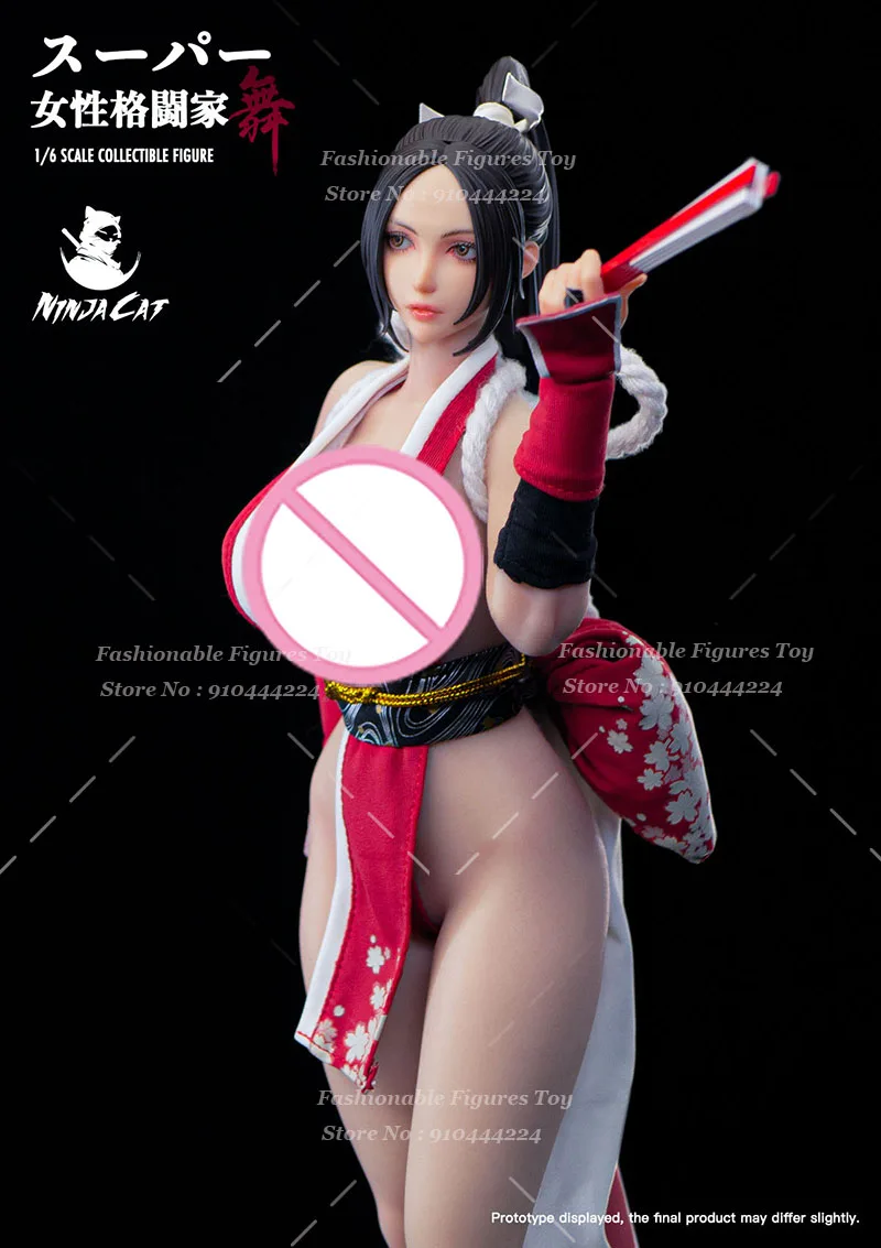 IN VOORRAAD Ninja Kat N001 1/6 Vrouwen Soldaat Vechter Mai Shiranui Sexy Japanse Anime Game Poppen 12Inch Action Figure Model