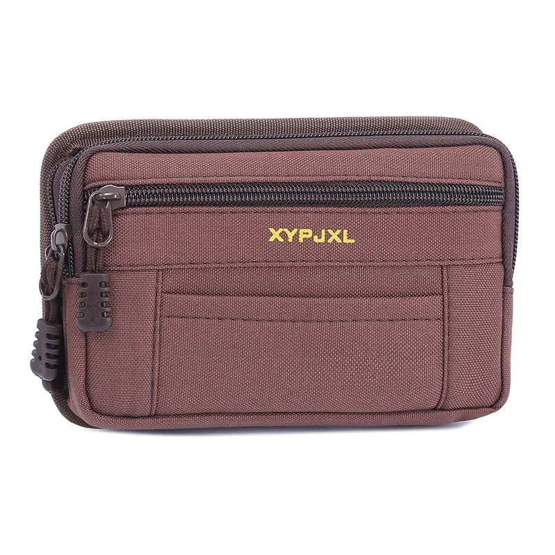 Men Waist Bag Pouch Men Shoulder Belt Bags Hip Sack Canvas Cloth Belly Waterproof Male Fanny Pack for Phone