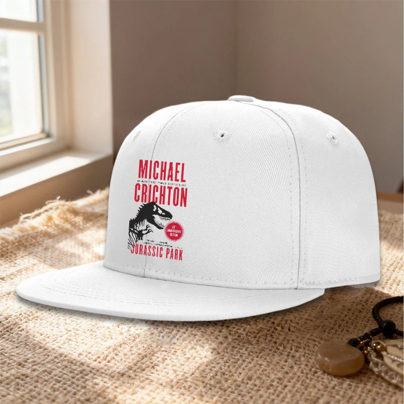 Jurassic Parks Flat Brimmed Hat Fashion Printed Street Pop Hip Hop Hat Daily Leisure Sunshade Hats Baseball Caps Birthday Gifts