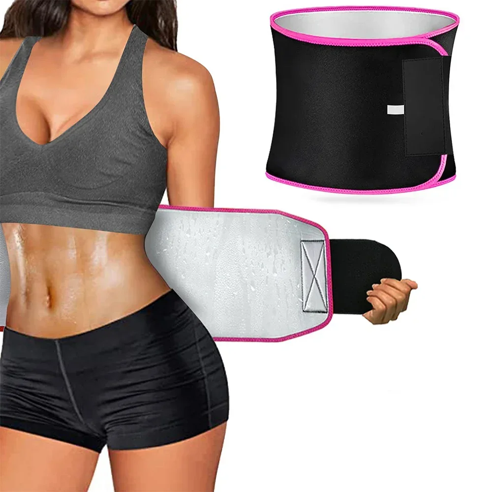 High-Intensity Silver Ion Body Shaper Sweat Band Waist Trainer for Women Men Slim Stomach Wrap Protection Function