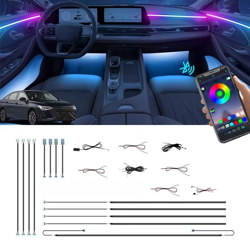 

Светодиодная лента для автомобилей: Новинка от производителя, подходит для 98% моделей, для атмосферной подсветки