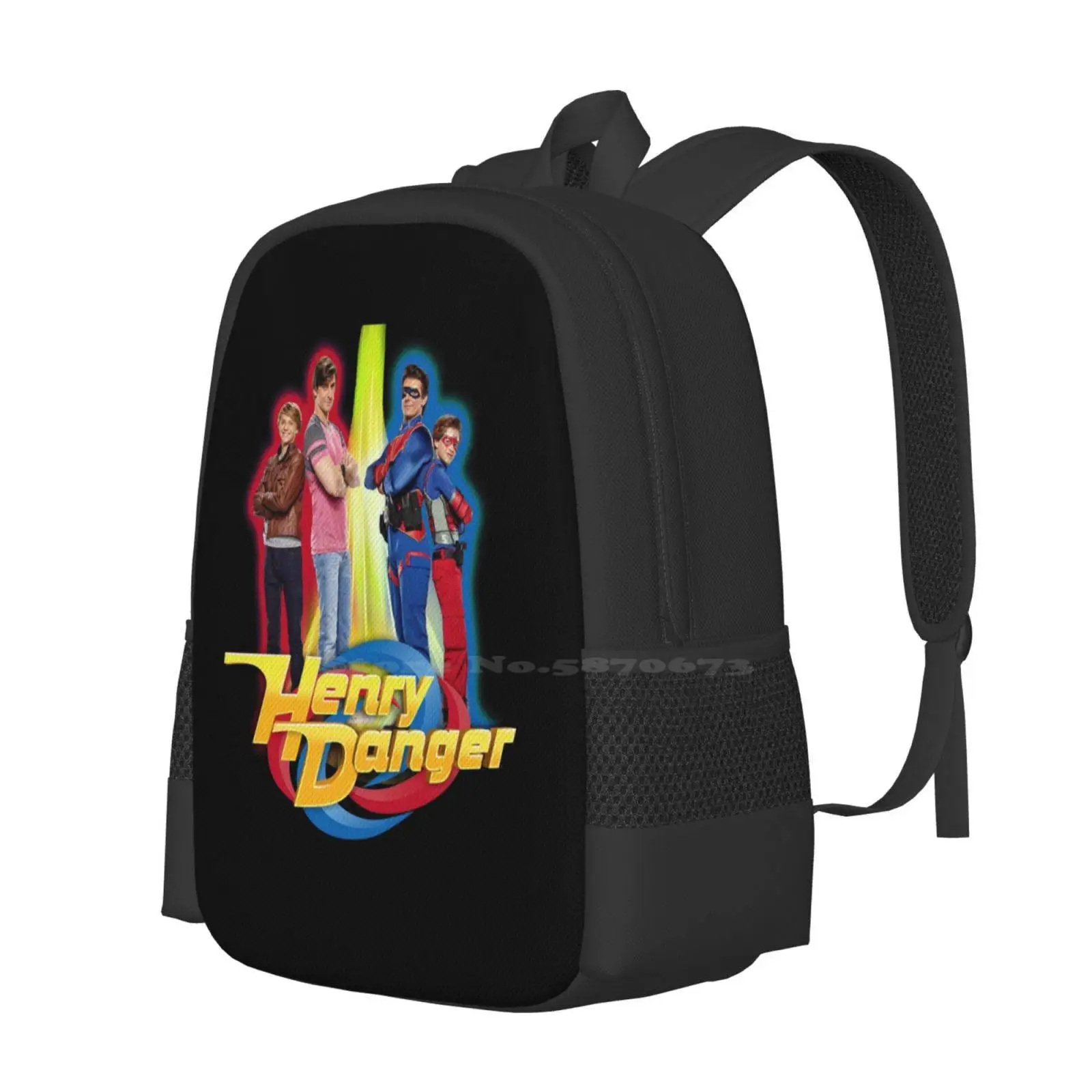 Henry Danger Secret Identities Hot Sale Backpack Fashion Bags Henry Danger Captain Man Show Tv Kids Children Fun Cool Neat