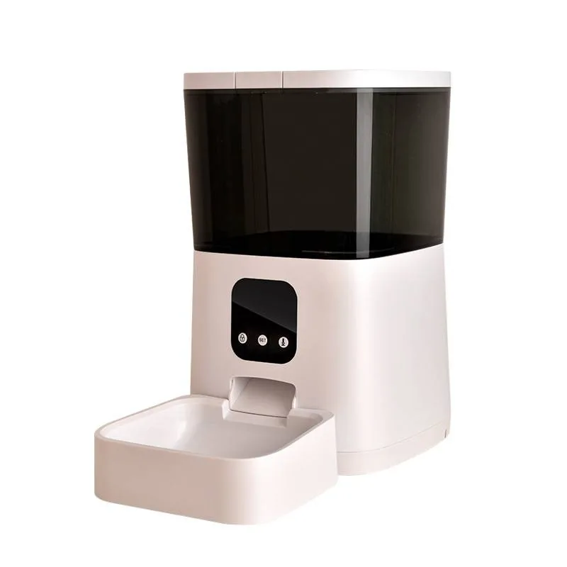 

Remote video pet intelligent feeder, voice control feeder