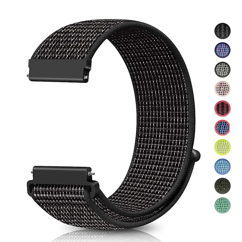 20mm 22mm Band For Samsung Galaxy Watch 4/Classic 46mm Nylon bracelet huwaei gt 2/3 galaxy watch 5/pro 45mm 44mm/active 2 strap