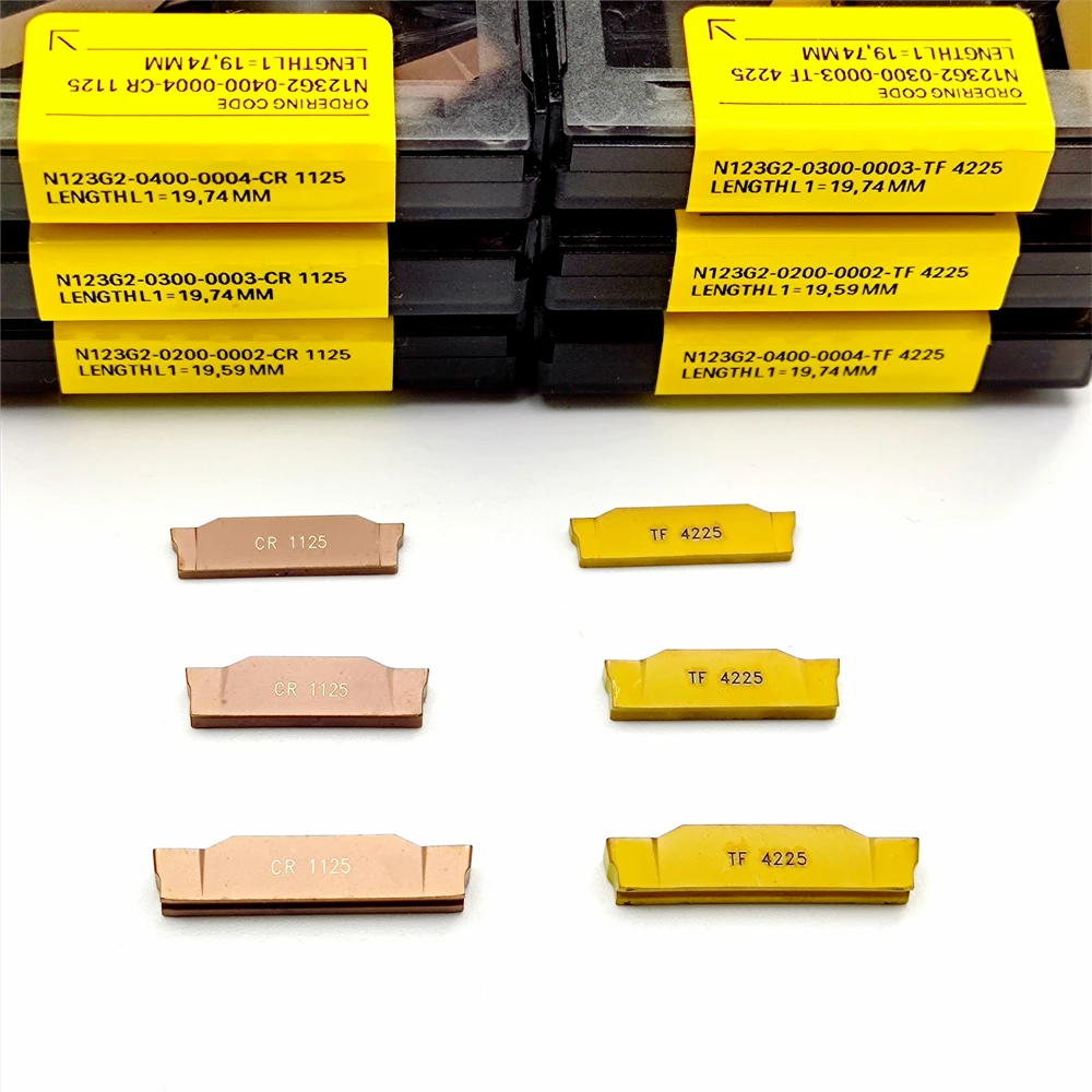 N123G2 0200 0300 0400 2mm 3mm 4mm CR1125 TF4225 inserti in metallo duro per scanalatura tornio taglierina strumento di separazione e scanalatura N123 G2