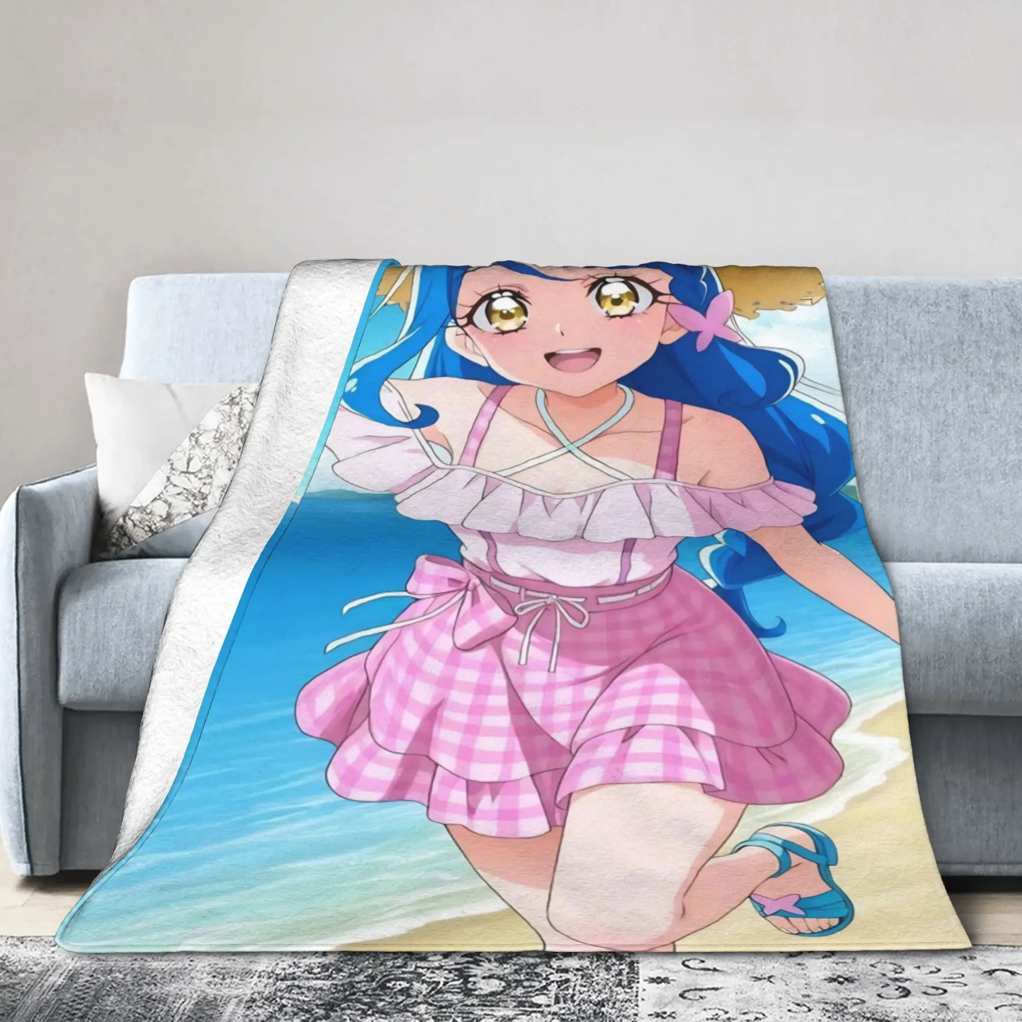 Comfort Soaring Sky Pretty Cure Blanket Accessories Sofa Decorative  Throws And Blankets Lightweight Fleece for Car