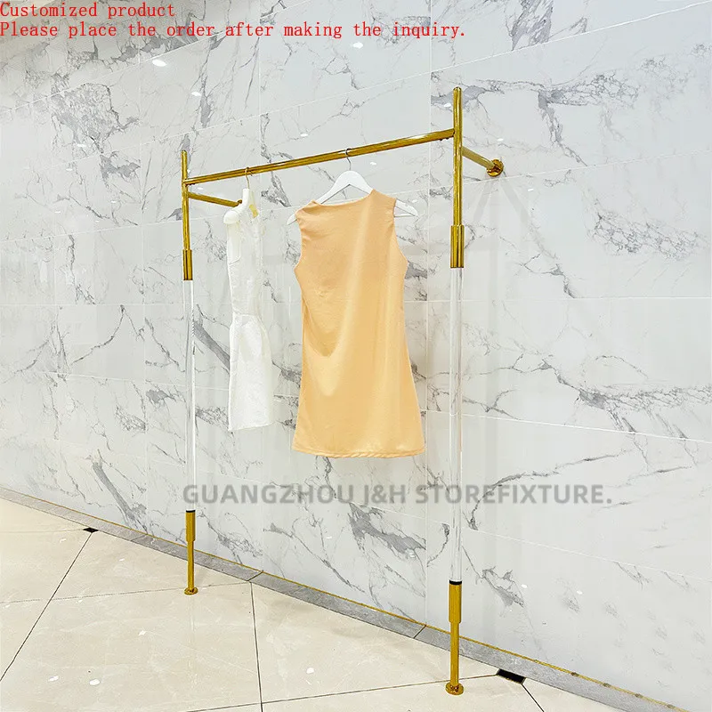 

Mounted Metal Display Rack Window Hanger U Shaped Shelf Retail Shop Fitting Shelf Clothes Stainless Steel Rack