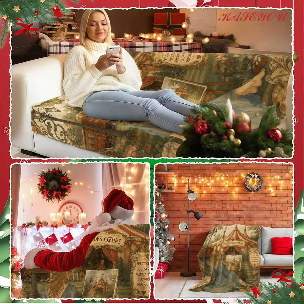 Minimal Floral Thanksgiving Modern Style Premium Microfiber Flannel Throw Great for Airplane Long Car Rides Traveling
