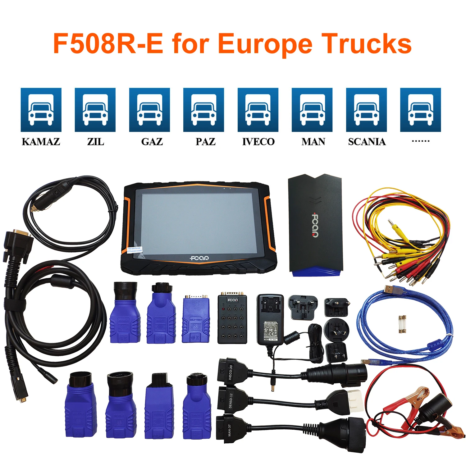 F508R-E Mini Car Diagnostic Tool Full System Russian Version Professional ABS Scanner for Truck OBD2 Code Reader