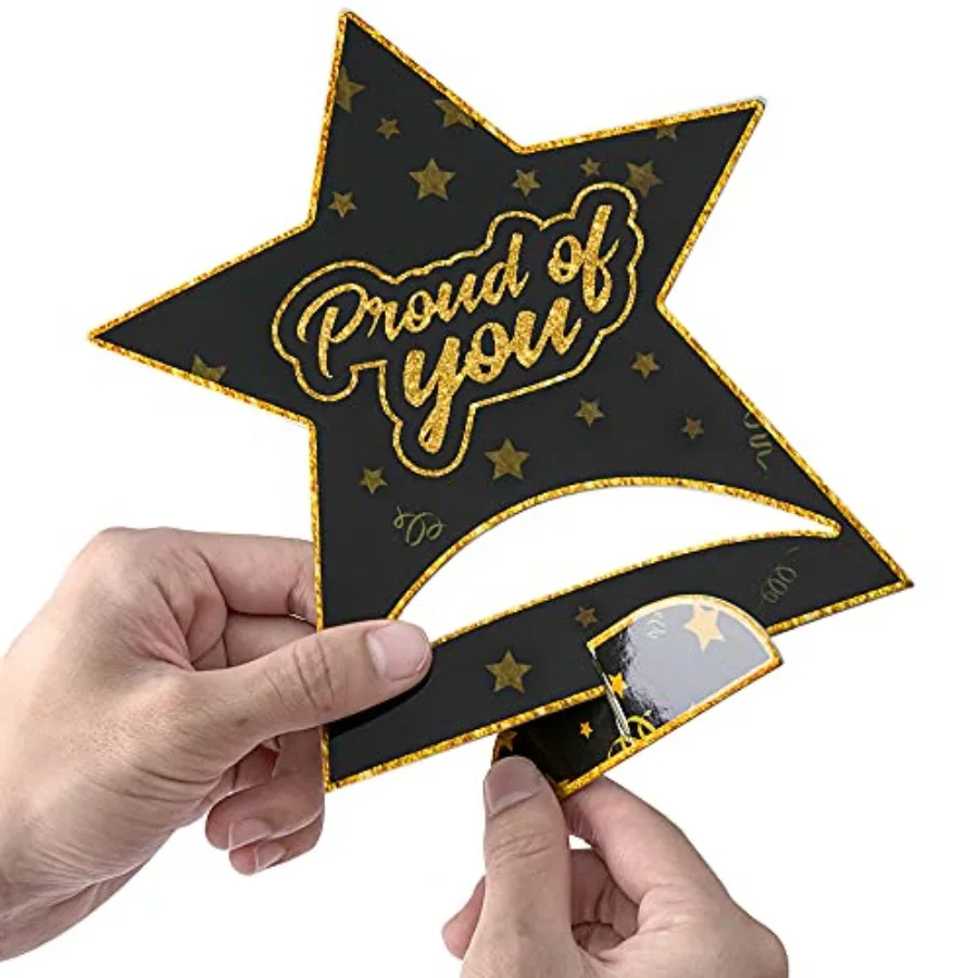 Congrats Grad Card Box Holder For Class of 2025 Graduation Party Centerpiece and Table Decoration Kit