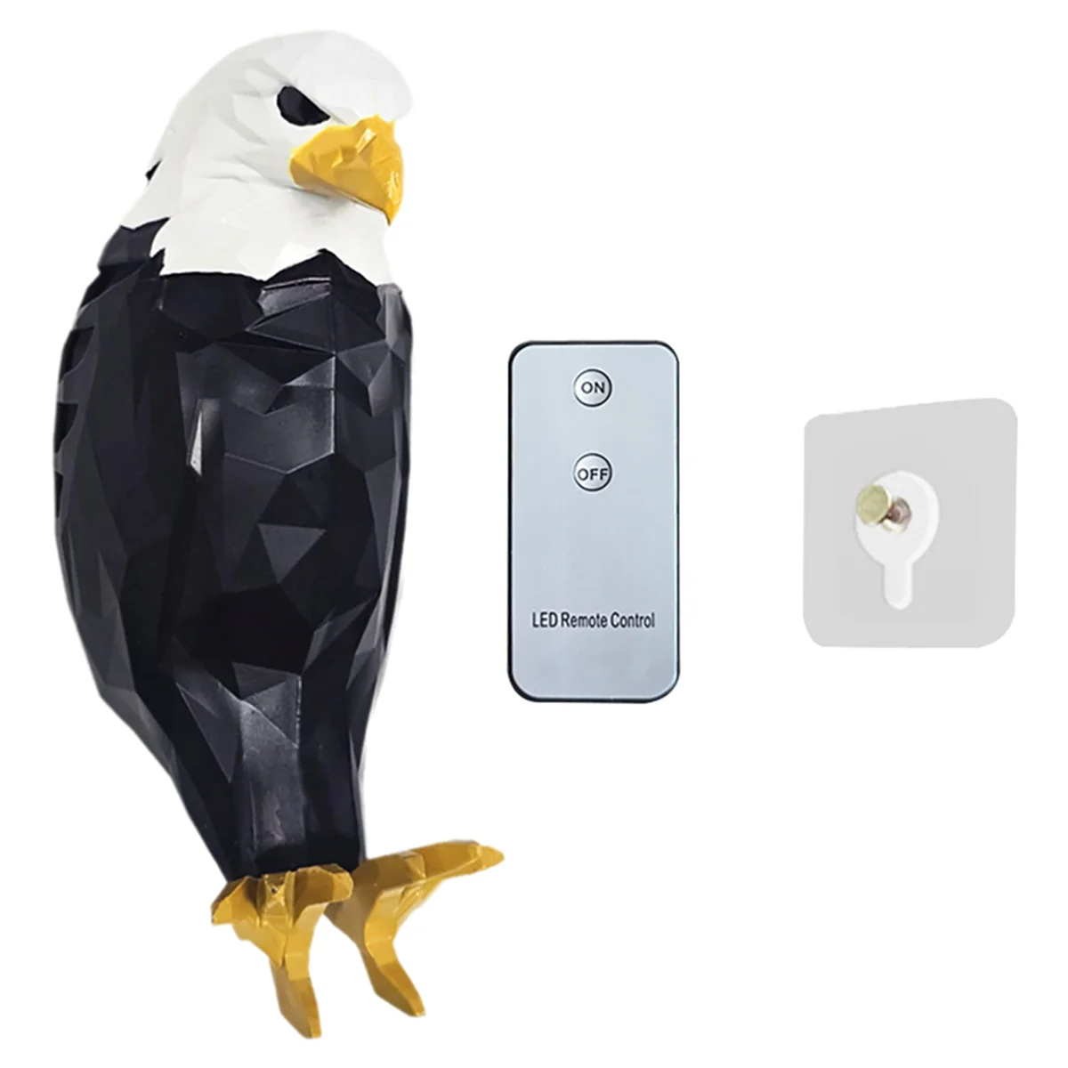 A95G Bald Eagle Wall Light Night Light Wall Mounted Eagle Lamp for Bedroom, Living Room, Hallway Battery Operated Eagle Light