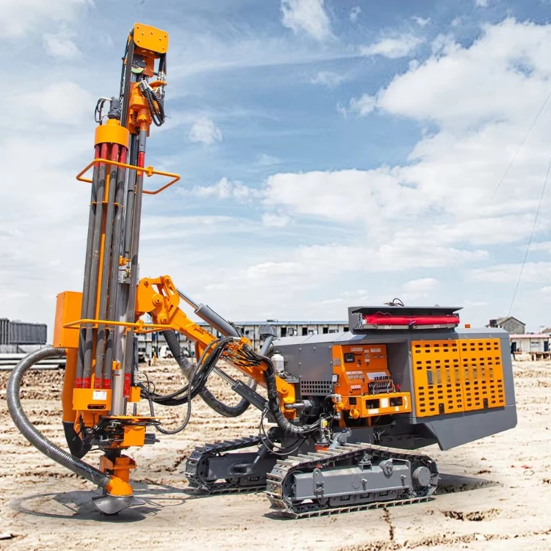 Customized Blast Water Well Drilling Rig Quarry Rock Drill Machine Drill Rigs Air Compressor Drilling Machine High Efficiency