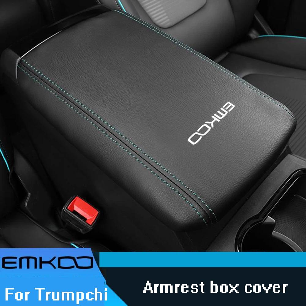 

For Trumpchi GAC EMKOO 2023-2024 Accessories Car Armrest Box Cover Pad Leather Armrest Mat Elbow Support Cushion protective