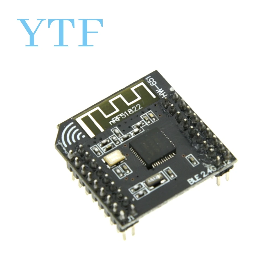 Módulo sem fio de comunicação sem fio NRF51822 2.4G Módulo compatível com Bluetooth/Módulo Zigbee/DMX512 1 peça