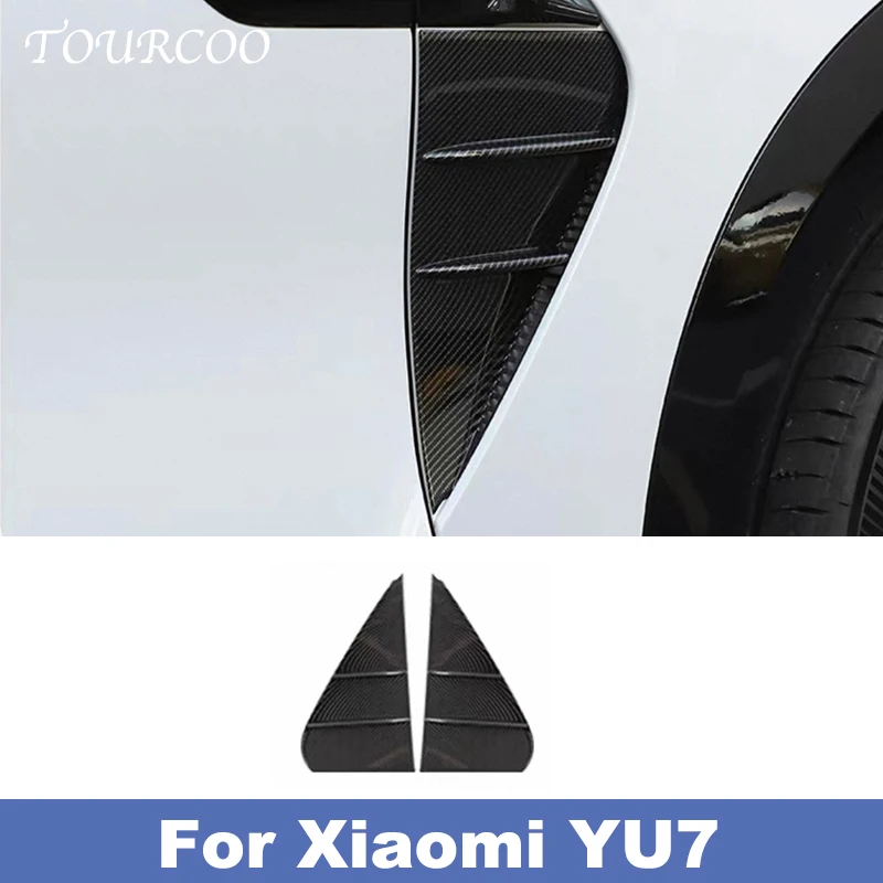 

Для Xiaomi YU7 2025 2026, украшение для бокового вентиляционного отверстия автомобиля, наклейка на воздушное крыло, накладка на крышку, аксессуары, аксессуары