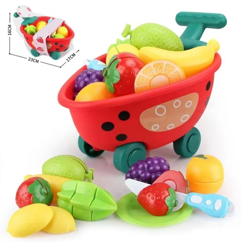 子供用フルーツカットおもちゃ 野菜カット インタラクティブごっこ遊び キッチン料理 フードプレイセット