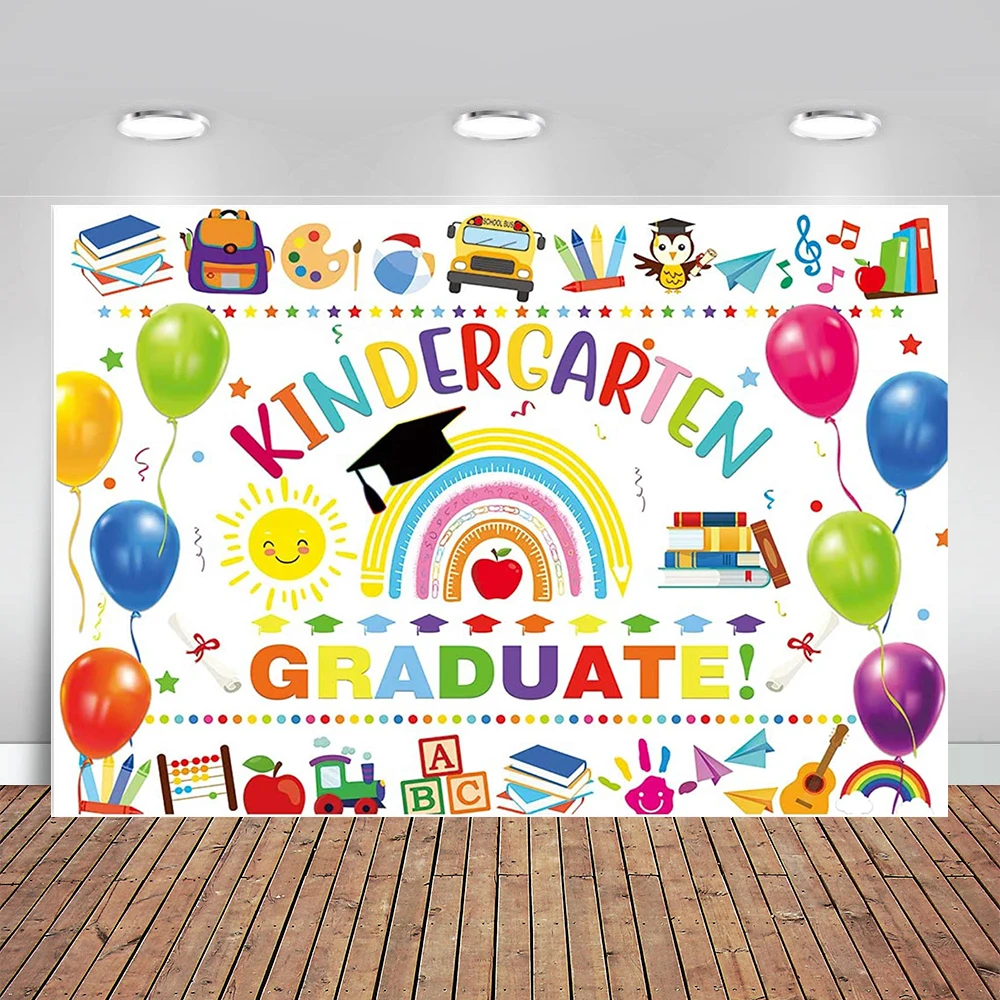 Mẫu Giáo Tốt Nghiệp Bối Cảnh Cho Trẻ Em Bé Trai Gái Chụp Ảnh Mầm Non Trường Dạ HộI Dự Tiệc Cung Cấp Trang Trí Biểu Ngữ Hạng 2022