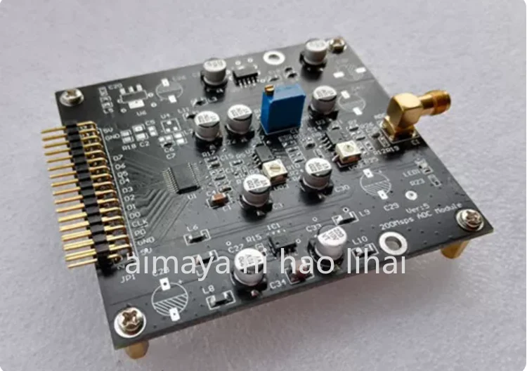 High-speed ADC08200 module 200Msps 8-bit high-speed ADC 2-stage high-speed amplification Single power supply