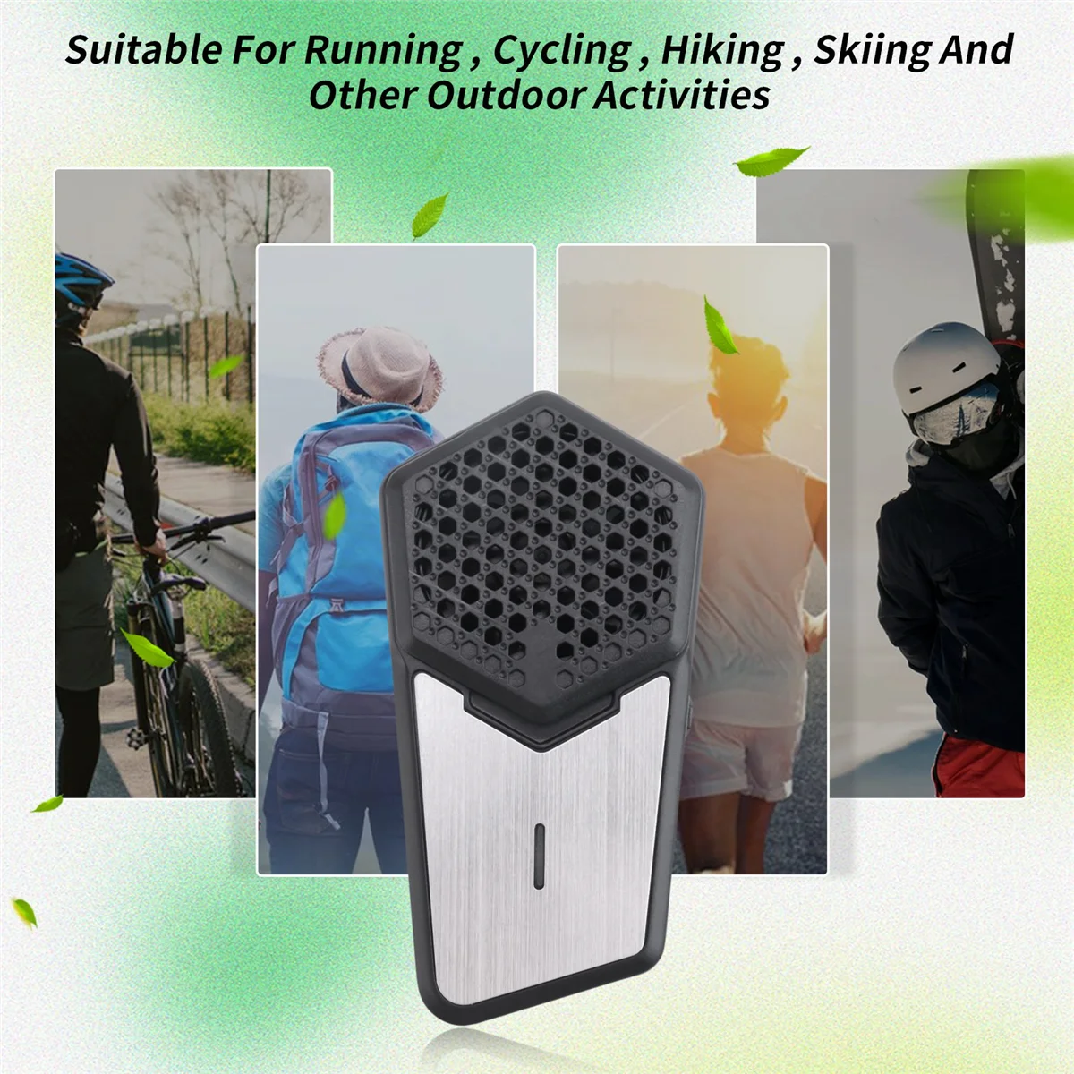 HOT Personal Smart Electric Air Face Mask Fan for Air Supply, 650MAh Used for Cycling,Running, Weeding, Outdoor Sports