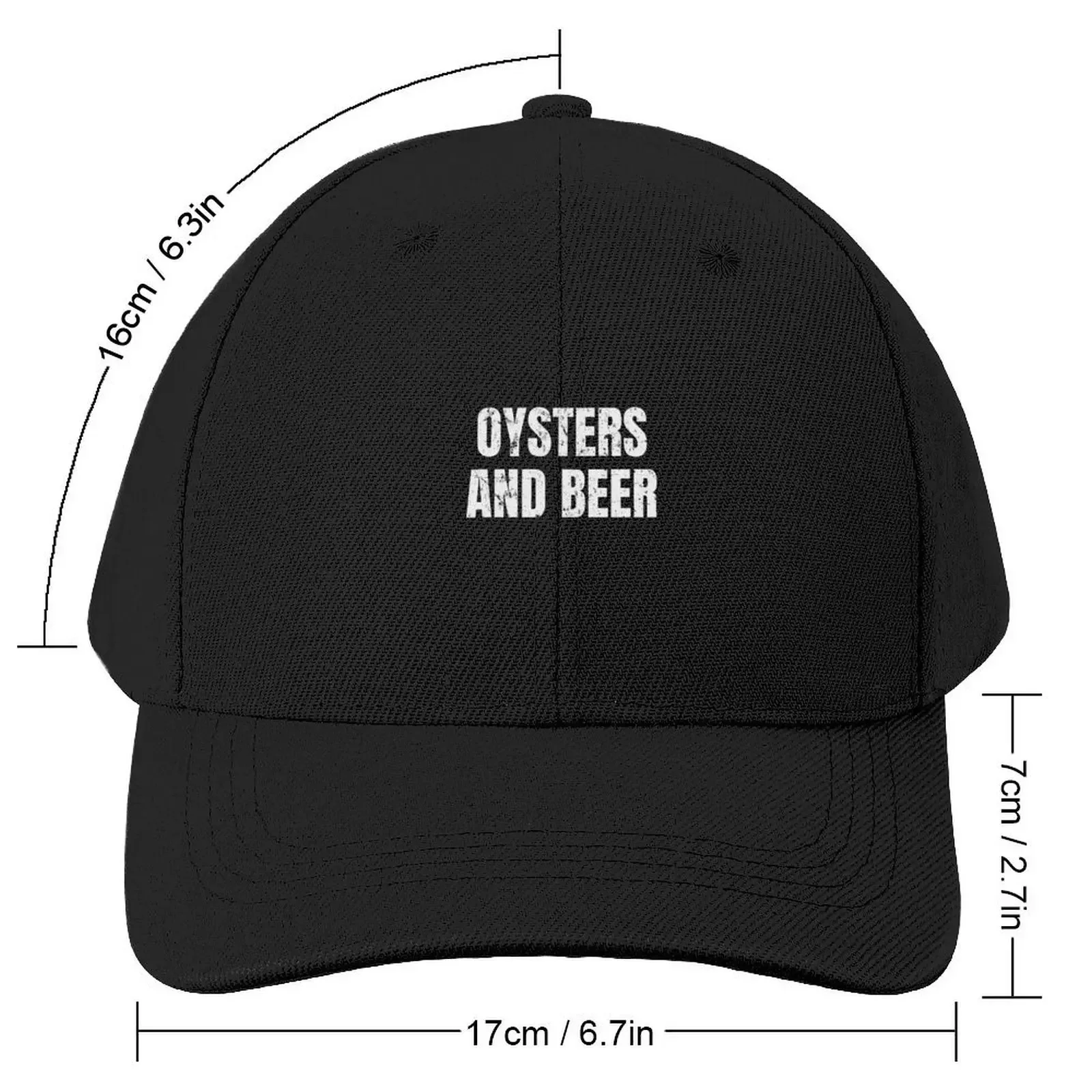 Beer And Oysters Funny Long Sleeve Oyster Roast Shirt Baseball Cap Designer Hat Luxury Brand Woman Men's