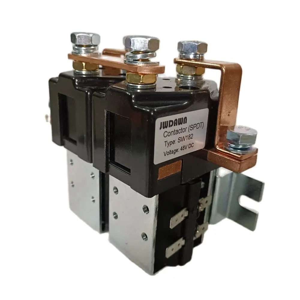 SW182 24V 36V 48V 72V 80V Reversing Contactor 200A DC Contactor for Electric Vehicle Forklift Material Handling ZJWH200A-2T