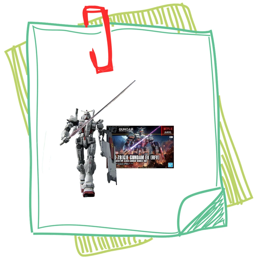 

Подлинная оригинальная Bandai GUNDAM HG 1/144 серии EX RFV аниме фигурка в сборе модель игрушки Коллекционная модель украшения подарки