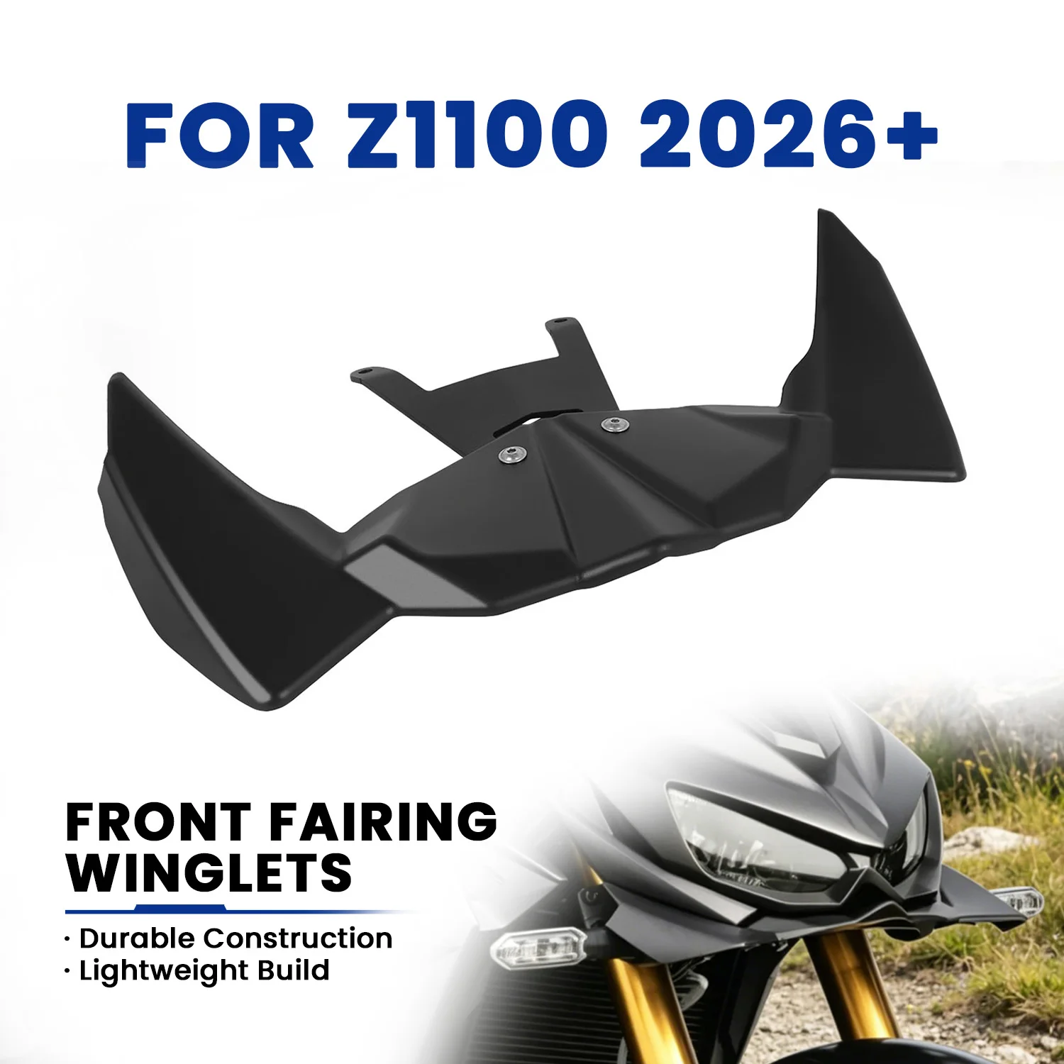 Downforce Front Spoiler Aerodynamic Wing For KAWASAKI Z1100 Z 1100 2026 Naked Motorcycle Side Deflector Fairing Winglets Kit