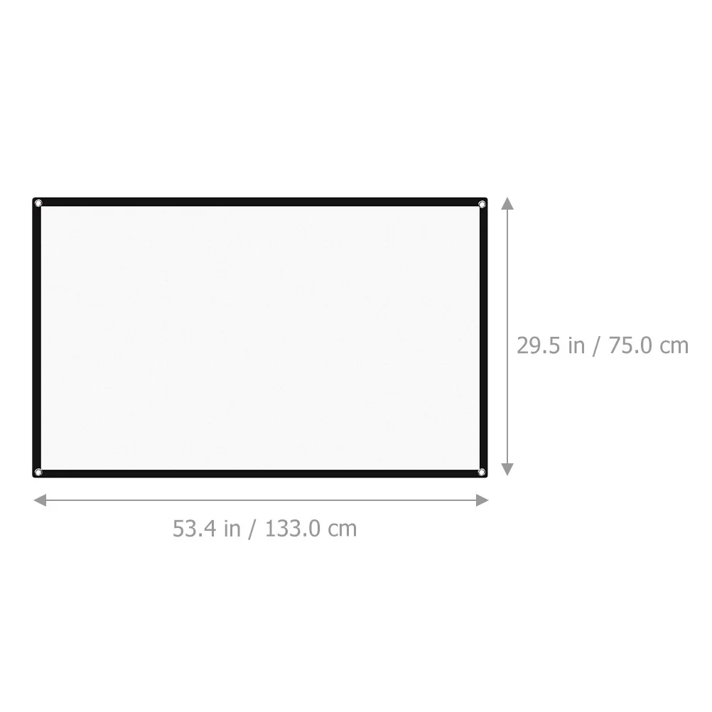 Écran de projecteur pliant Portable 60 pouces 16 9, écran de cinéma de Projection Compact en Polyester pour intérieur et extérieur pour le Camping