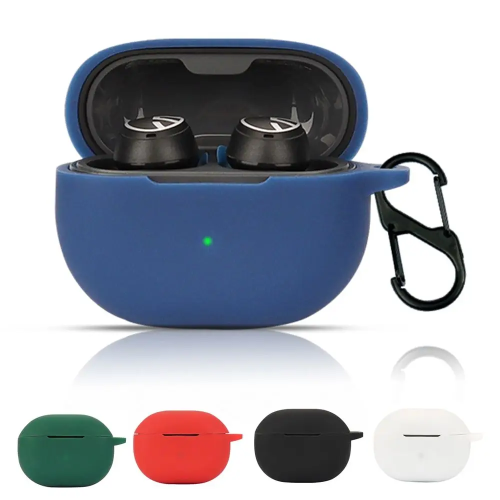 Silicone Bluetooth Earphone Case Anti-drop Washable Headphone Protective Shell Dustproof Soild Color for SoundPEATS-MiNi Pro HS