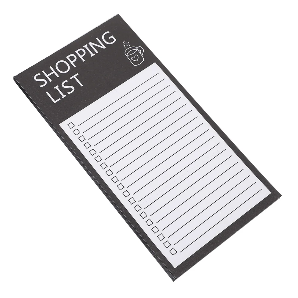 

Grocery List Magnet Pad Magnetic Notepad Magnets The Notebook for Fridge Notepads Calendar Black Shopping