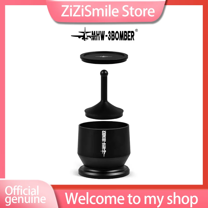Mhw 3 Coffee Dosing Cup 51mm 54mm 58mm Black Aluminum With Handle For Coffee Grinder Espresso Pour Over Aroma Cup