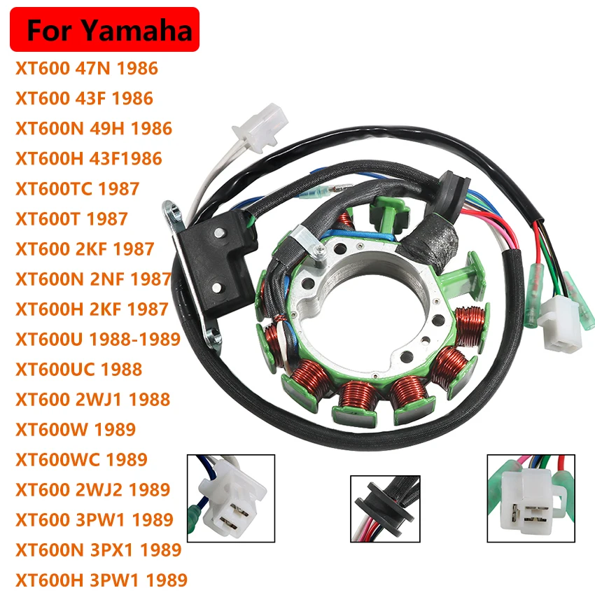 

Motorcycle Ignition Generator Stator Coil For Yamaha XT600 47N 43F XT600N XT600H XT600TC XT600T XT600U XT600UC XT600W XT600WC