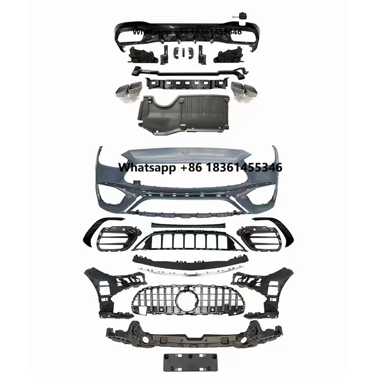 

For C CLASS W205 2022-2025 New Performance-Optimized Streamlined Design Gloss Black/Carbon Look Full Bodykit