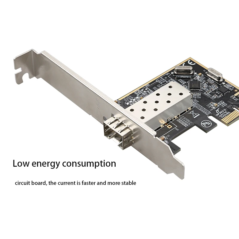PCIe 100 متر الألياف بطاقة الشبكة المحلية 10/100mbps لعبة PCI-E بطاقة الشبكة محول عالية السرعة الألياف ميناء SFP الألعاب التكيف pci اكسبرس للكمبيوتر