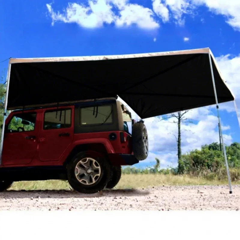 KQX Best Selling 270-degree Summer Tent Side Awning Car Boneless Large Space Camping Openable Roof Top Tent Waterproof