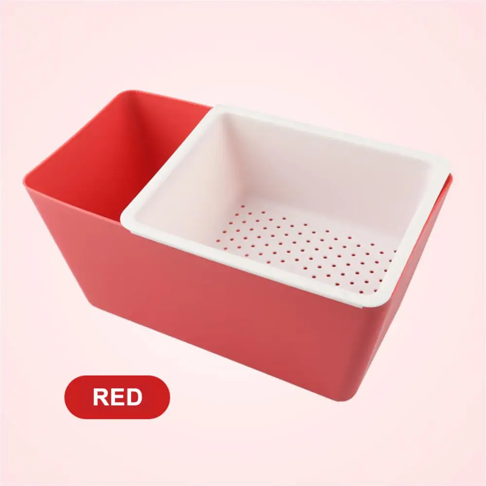 Candy Plates Double-layer Creative Household Durable Draining Design Storage Bucket Fruit Plate Sunflower Seeds Storage Box