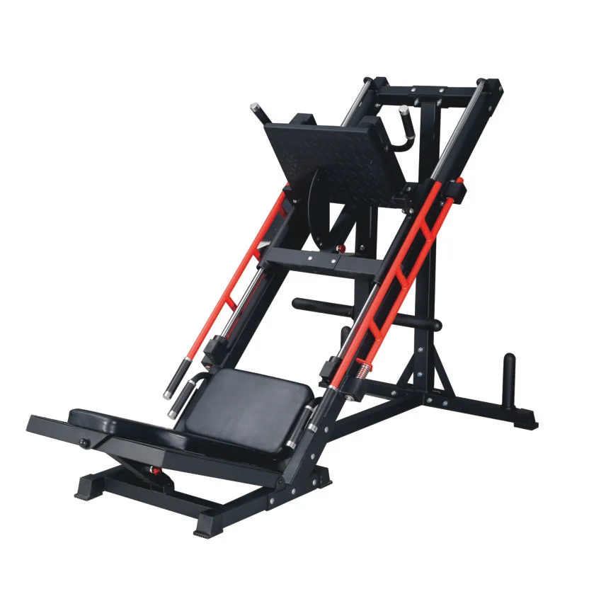 TOPFIT 45 Degree Leg Press Hack Squat Machine Linear Bearing Heavy Duty Lower Body Calf Strength Gym Equipment