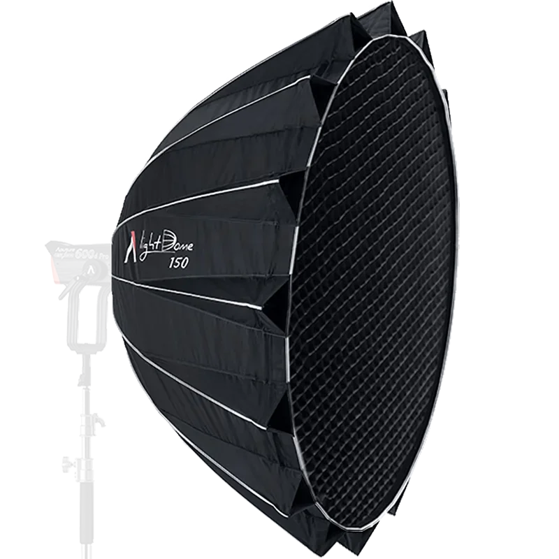 AputureLight Dome 150 parabolic diffuser photography fill light video live streaming beauty soft light box