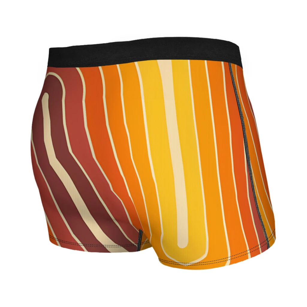 Geometric Double Arch Man's Boxer Briefs Underpants Mid-Century Modern 70s Highly Breathable High Quality Gift Idea