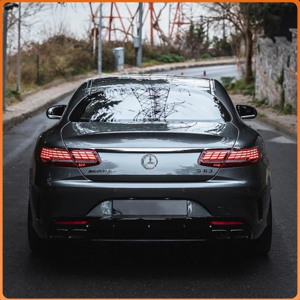For Mercedes-Benz S-Class W217 Coupe 2014-2017 Tail Light Assembly Upgrade W217 Dragon Scale Tail Light Plug and Play Accessory