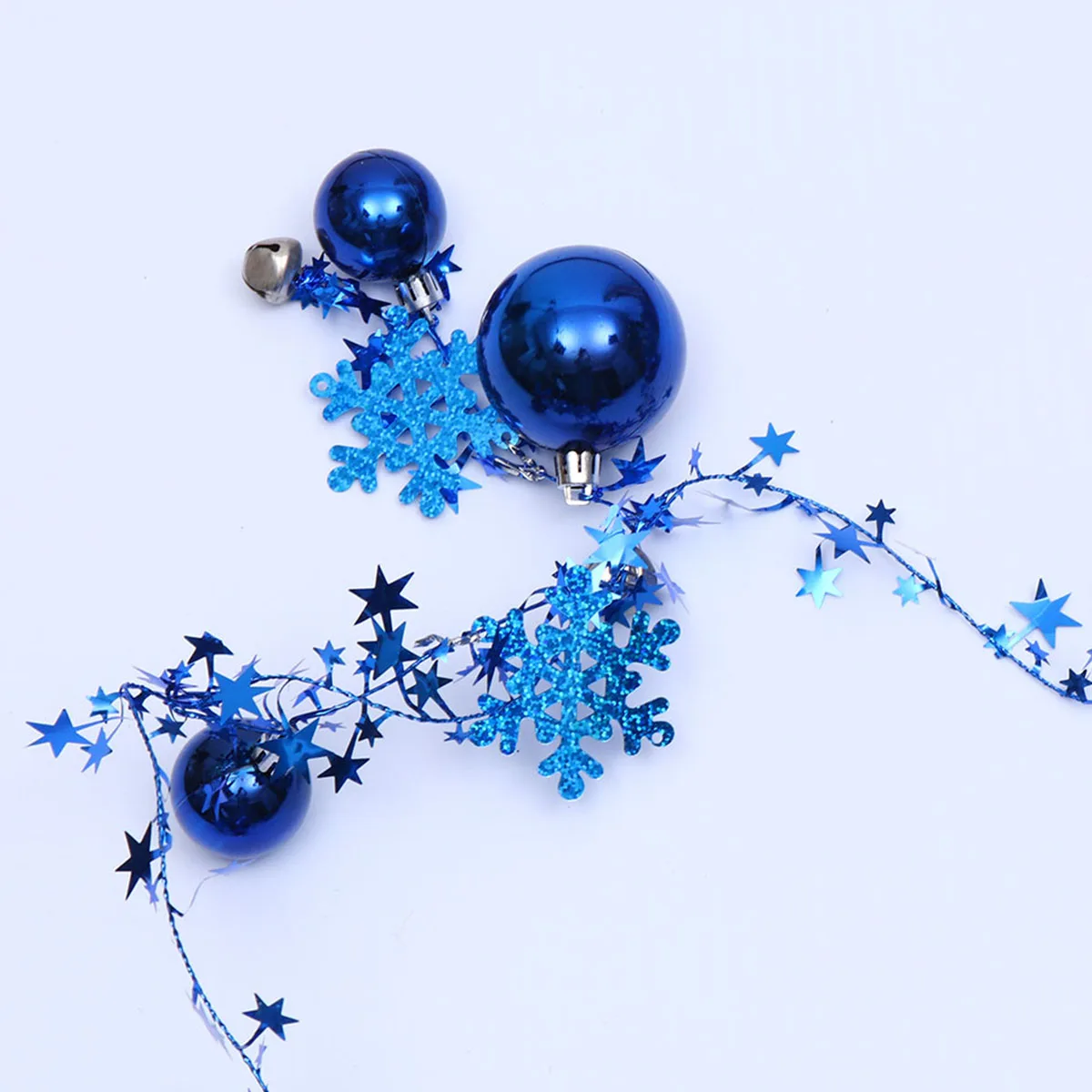 

Christmas Ball Bell String Small Ornaments Hanging Pendant Decorate Mini Garland Rope