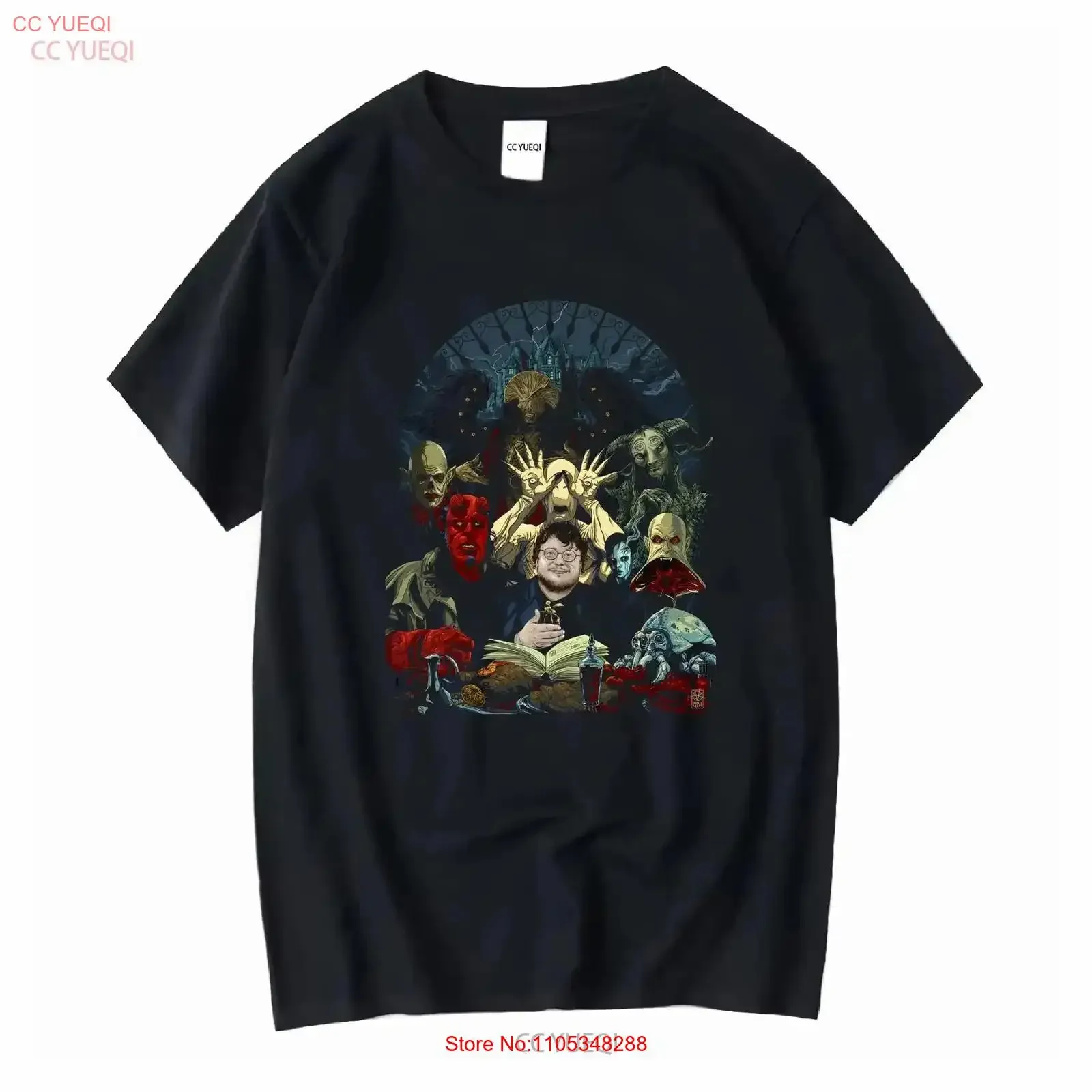 Guillermo del Toro Movies Art T-Shirt, Größen: Vintage Washed, grafisches Design, bequemes Oberteil für den Alltag, Vintage Washed, lässig