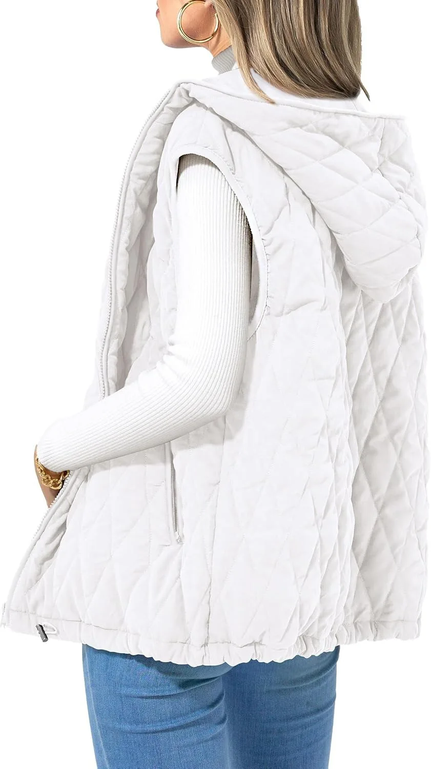 

Женский жилет с капюшоном и подкладкой, Осень-зима 2024